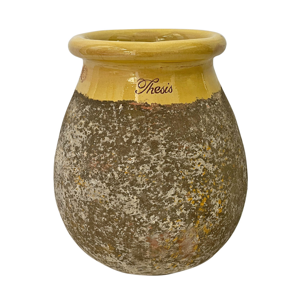 BIOT JAR, ANTIQUE YELLOW