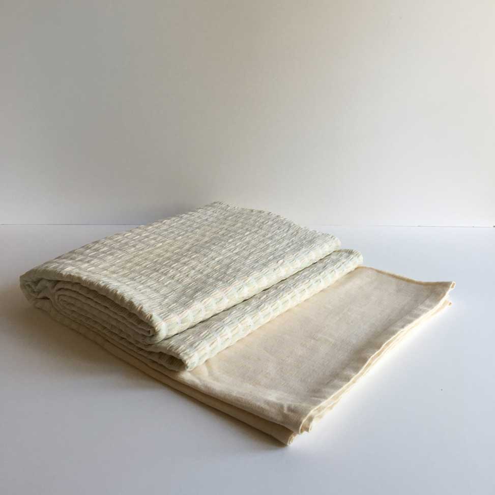 DIPALI BEDSPREAD / THROW PALE YELLOW / GREEN