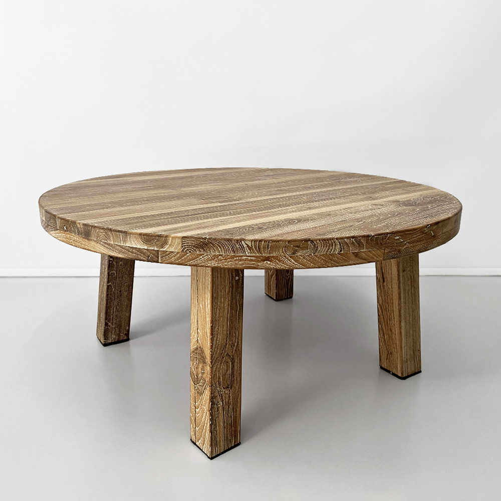 TEAK ROUND COFFEE TABLE