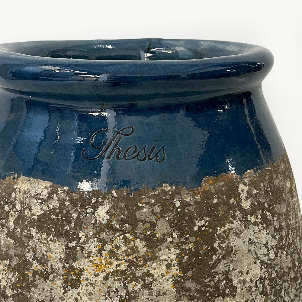 OLIVE JAR, BLUE LAVENDER